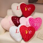 Home Textiles, Cushions & Covers Plush Heart-Shaped Cushion