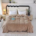 blanket Ribbed Plush Throw Blanket