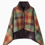 blanket Plaid Reversible Wearable Wrap Blanket