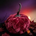 Fabric pumpkin ornament Velvet Fabric Pumpkin Ornament