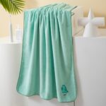 Towels & Bath Towels Embroidered Coral Fleece Bath Towel