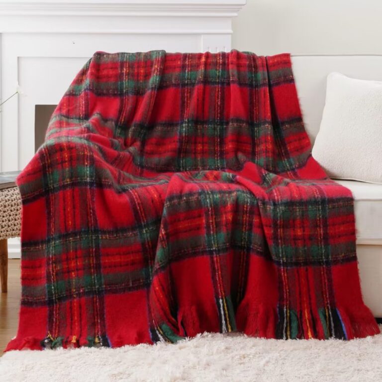 blanket Christmas Print Flannel Throw Blanket