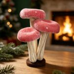 Fabric mushroom ornament Velvet Foam Mushroom Ornament