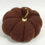 Fabric pumpkin ornament Teddy Fleece Fabric Pumpkin