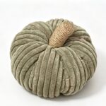 Fabric pumpkin ornament Corduroy Pumpkin