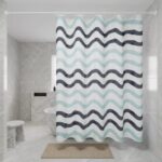 Shower curtain Polyester Heat Transfer Printed Shower Curtain