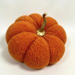 Fabric pumpkin ornament Teddy Fleece Fabric Pumpkin