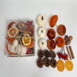Fabric pumpkin ornament Velvet Pumpkin DIY Craft Kit in Gift Box