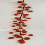 Fabric pumpkin ornament Hanging Velvet Pumpkin Garland