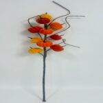 Fabric pumpkin ornament Velvet Pumpkin Pick