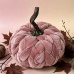 Fabric pumpkin ornament Velvet Fabric Pumpkin Ornament