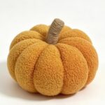 Fabric pumpkin ornament Teddy Fleece Fabric Pumpkin