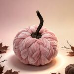Fabric pumpkin ornament Velvet Fabric Pumpkin Ornament