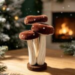 Fabric mushroom ornament Velvet Foam Mushroom Ornament