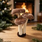 Fabric mushroom ornament Velvet Foam Mushroom Ornament