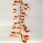 Fabric pumpkin ornament Hanging Velvet Pumpkin Garland
