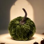 Fabric pumpkin ornament Velvet Fabric Pumpkin Ornament