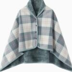 blanket Plaid Reversible Wearable Wrap Blanket