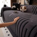 Sofa cover Knitted Plush Sofa Cover