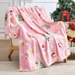 blanket Christmas Print Flannel Throw Blanket