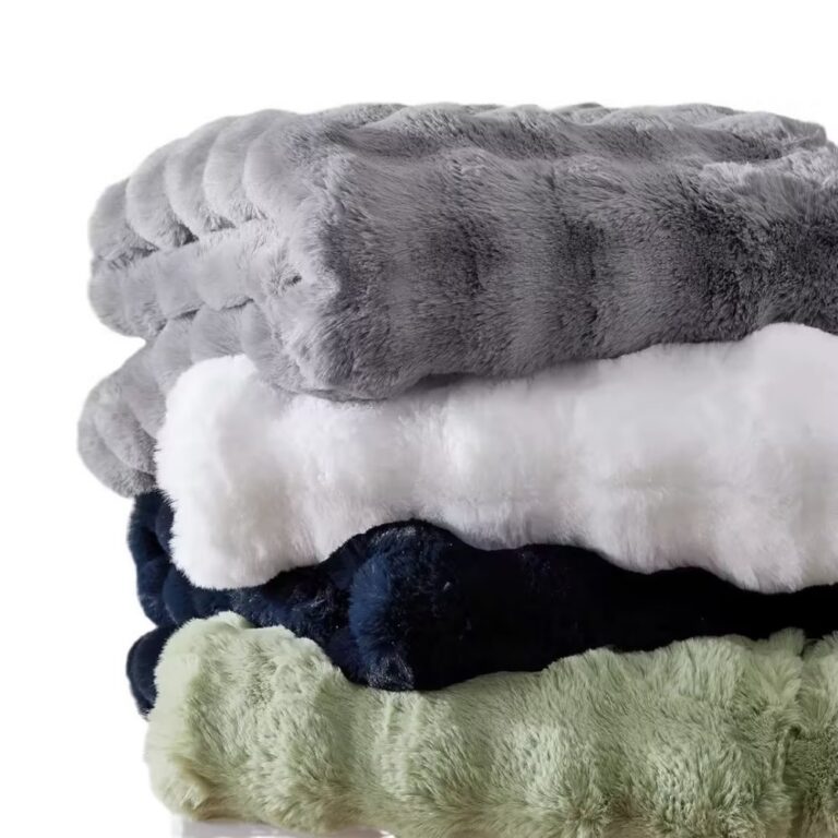 blanket Bubble Bunny Plush Throw Blanket