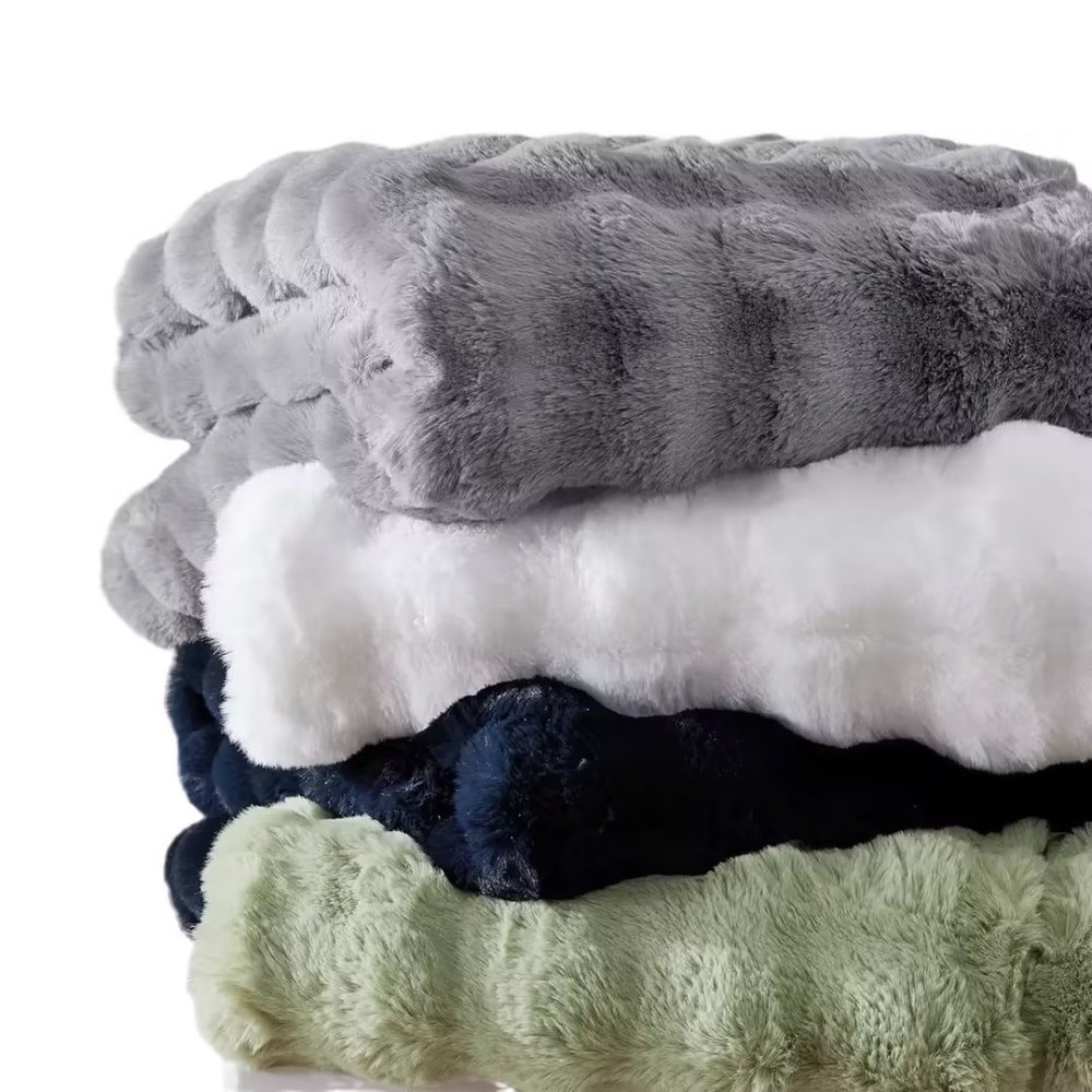 blanket Bubble Bunny Plush Throw Blanket