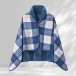blanket Plaid Reversible Wearable Wrap Blanket