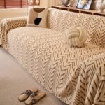 Sofa cover Knitted Plush Sofa Cover