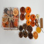 Fabric pumpkin ornament Velvet Pumpkin DIY Craft Kit in Gift Box
