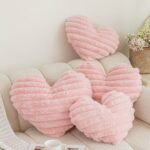Home Textiles, Cushions & Covers Plush Heart-Shaped Cushion