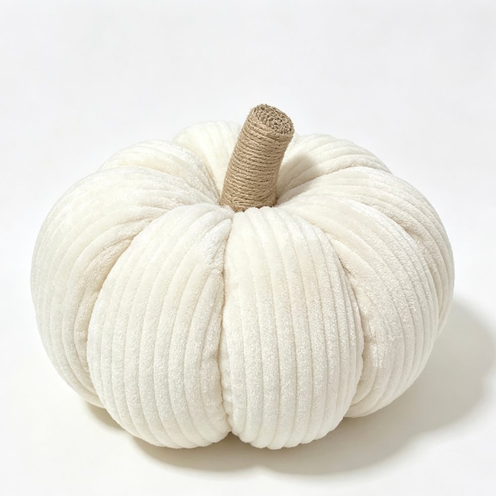 Fabric pumpkin ornament Corduroy Pumpkin