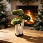 Fabric mushroom ornament Velvet Foam Mushroom Ornament