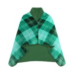 blanket Plaid Reversible Wearable Wrap Blanket