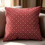 Home Textiles, Cushions & Covers Diamond Jacquard Chenille Cushion Cover