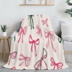 blanket Christmas Print Flannel Throw Blanket