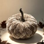 Fabric pumpkin ornament Velvet Fabric Pumpkin Ornament