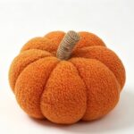 Fabric pumpkin ornament Teddy Fleece Fabric Pumpkin