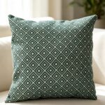 Home Textiles, Cushions & Covers Diamond Jacquard Chenille Cushion Cover