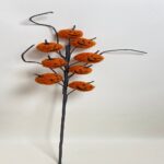 Fabric pumpkin ornament Velvet Pumpkin Pick