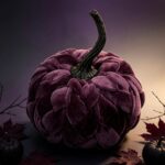 Fabric pumpkin ornament Velvet Fabric Pumpkin Ornament