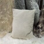 Home Textiles, Cushions & Covers Striped Flannel Cushion Cover