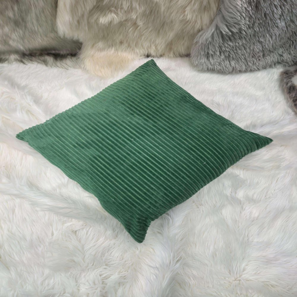 Home Textiles, Cushions & Covers Striped Flannel Cushion Cover