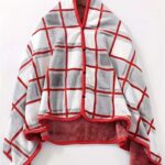 blanket Plaid Reversible Wearable Wrap Blanket