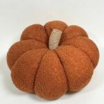 Fabric pumpkin ornament Teddy Fleece Fabric Pumpkin