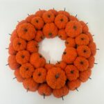 Fabric pumpkin ornament Velvet Pumpkin Wreath